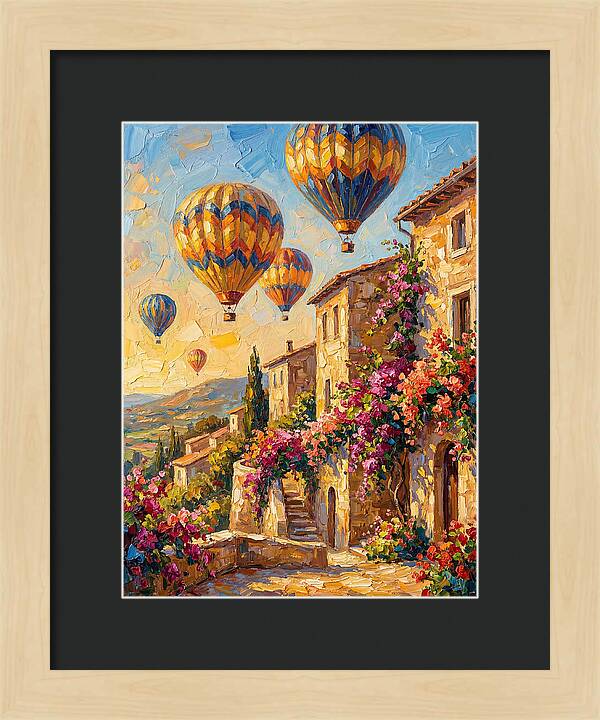 Hot Air Balloon Festival Over Mediterranean