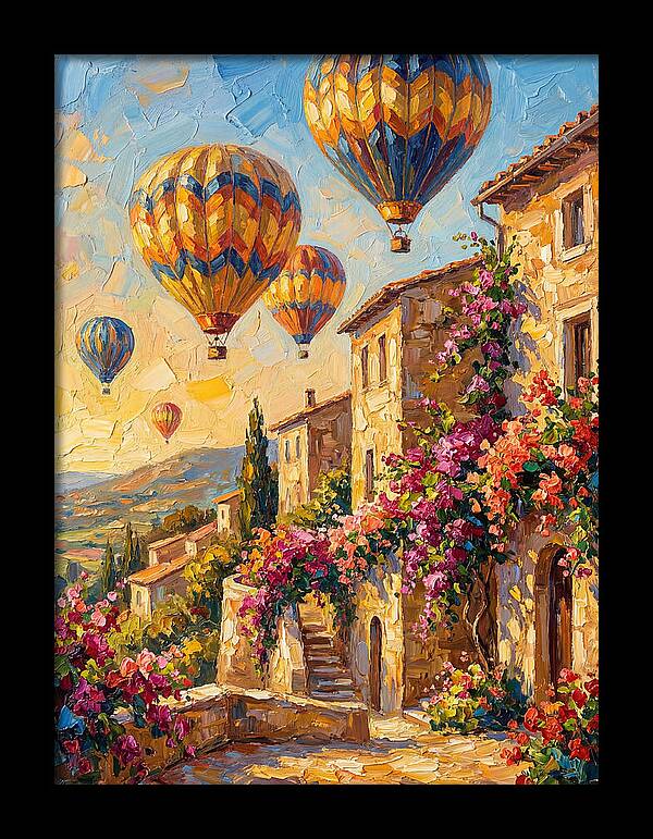 Hot Air Balloon Festival Over Mediterranean