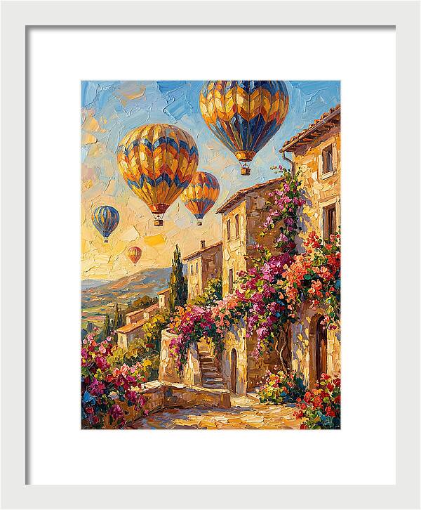 Hot Air Balloon Festival Over Mediterranean