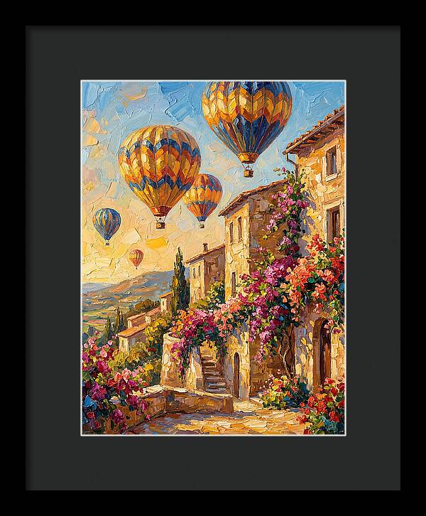 Hot Air Balloon Festival Over Mediterranean