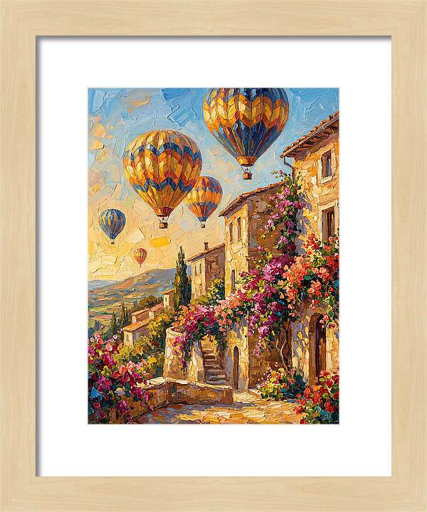 Hot Air Balloon Festival Over Mediterranean