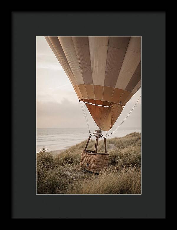 Hot Air Balloon Landing At Dusk