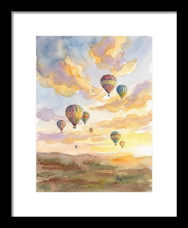 Hot Air Balloons At Dusk