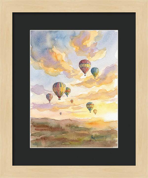 Hot Air Balloons At Dusk