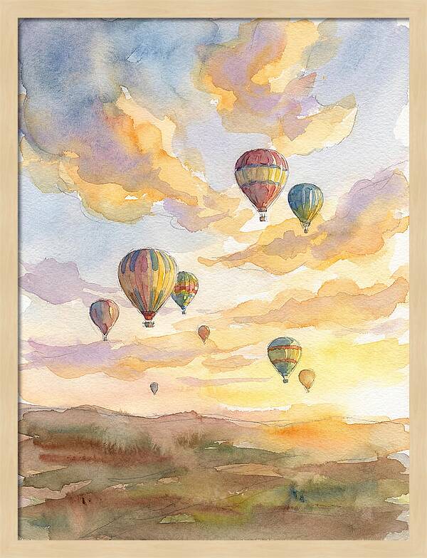 Hot Air Balloons At Dusk