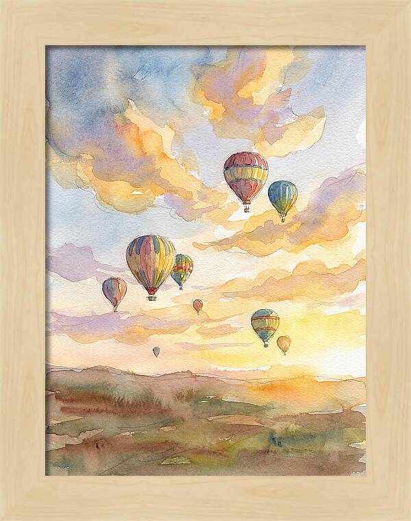 Hot Air Balloons At Dusk