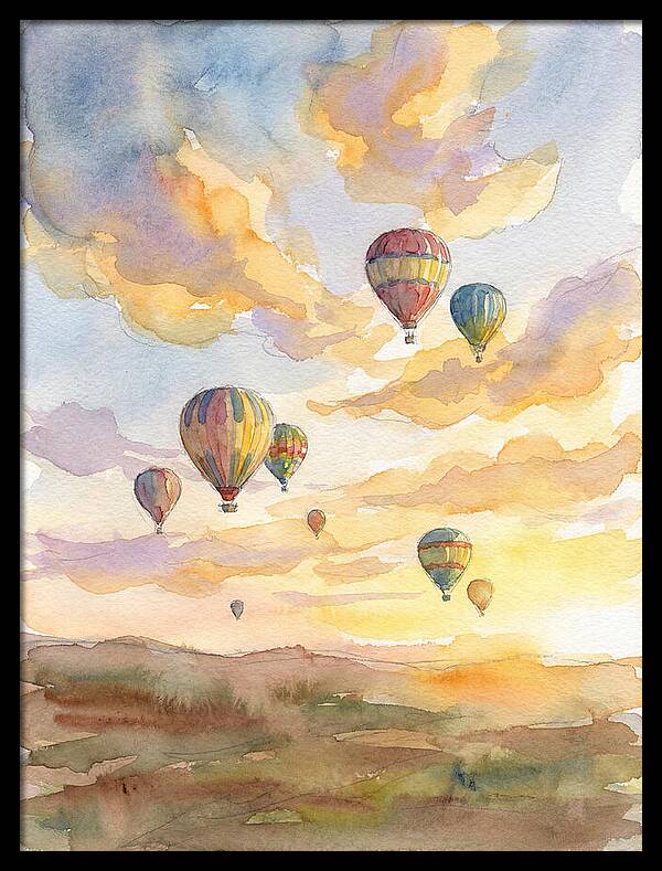 Hot Air Balloons At Dusk