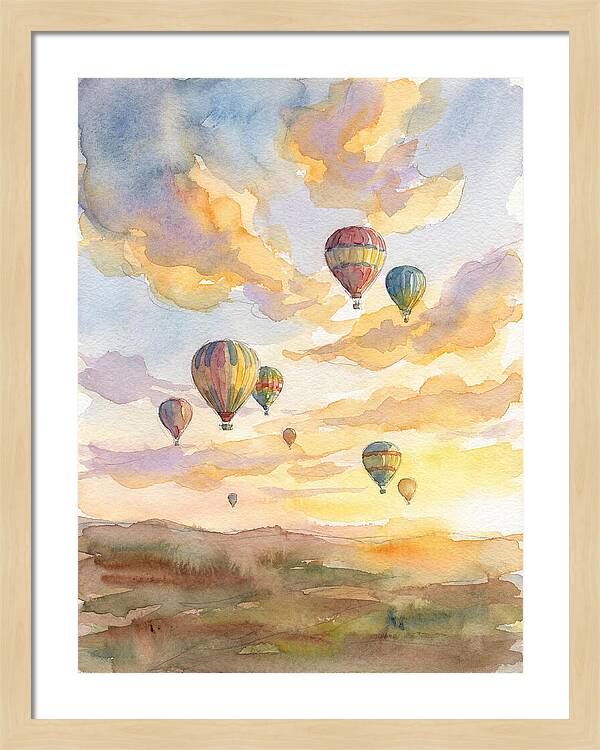 Hot Air Balloons At Dusk
