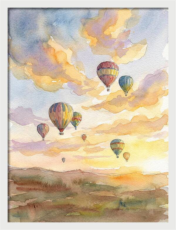 Hot Air Balloons At Dusk