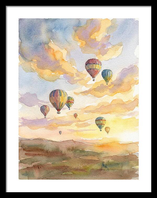 Hot Air Balloons At Dusk