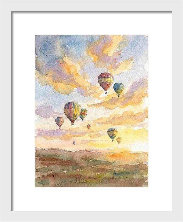 Hot Air Balloons At Dusk
