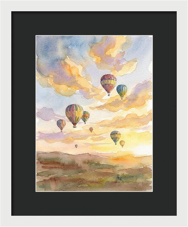 Hot Air Balloons At Dusk