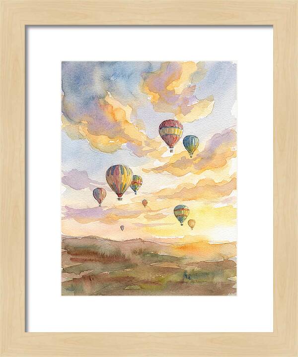Hot Air Balloons At Dusk