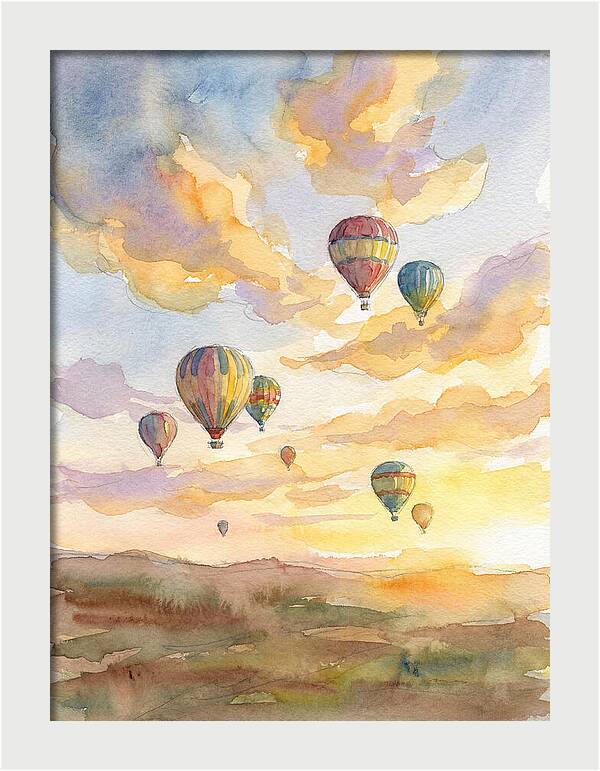 Hot Air Balloons At Dusk