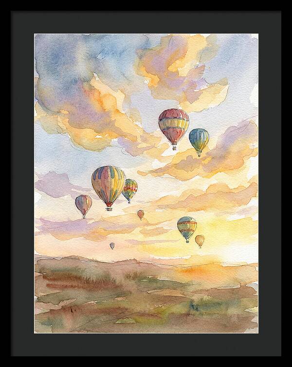 Hot Air Balloons At Dusk