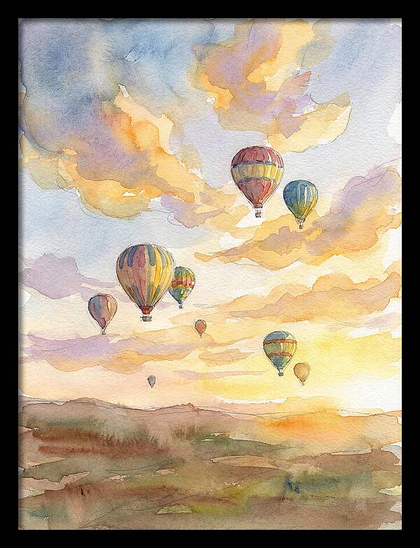 Hot Air Balloons At Dusk