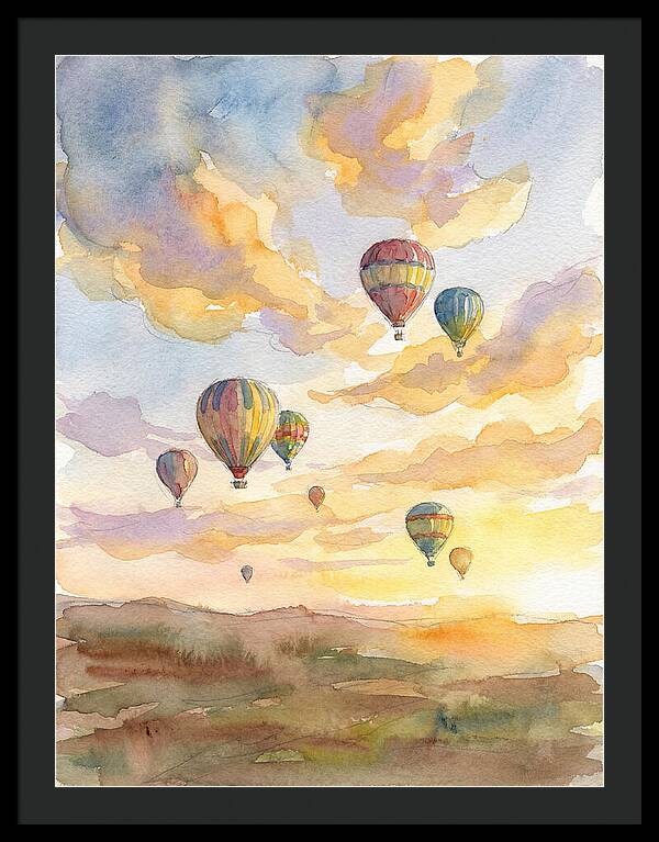 Hot Air Balloons At Dusk