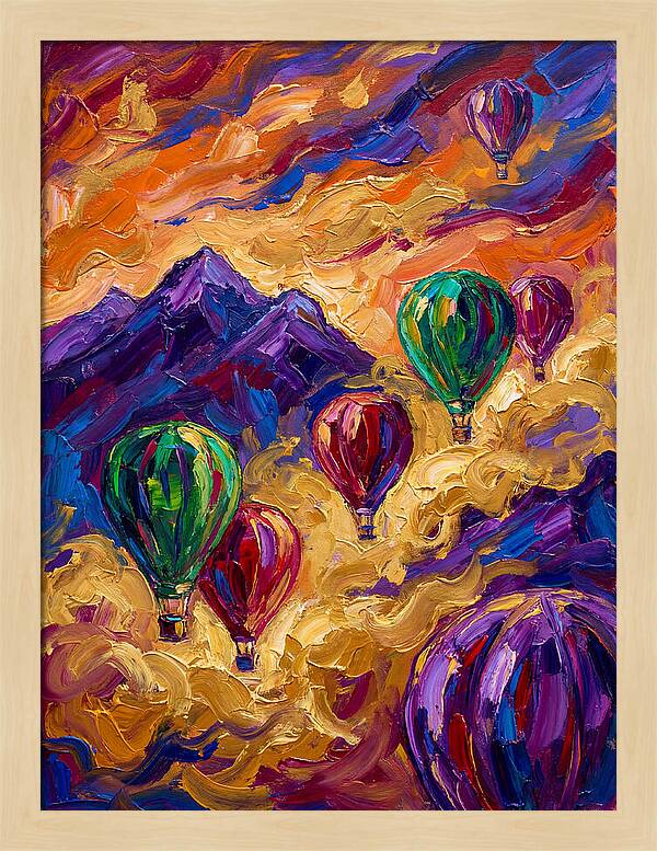 Hot Air Balloons In The Sky