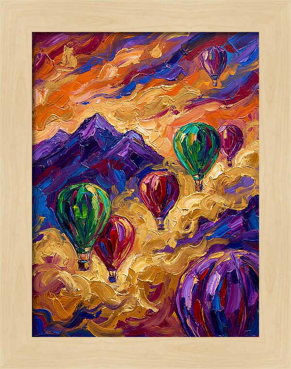 Hot Air Balloons In The Sky