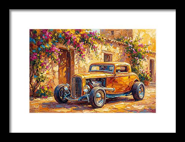 Hot Rod In A Mediterranean Setting