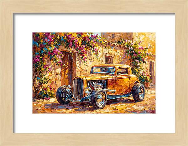 Hot Rod In A Mediterranean Setting