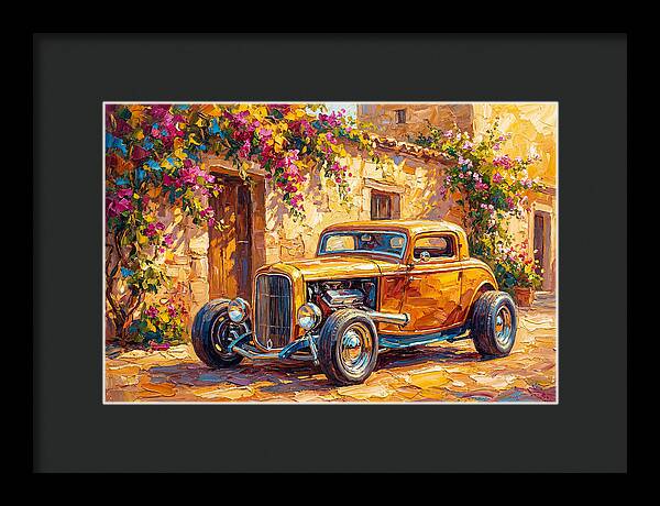 Hot Rod In A Mediterranean Setting