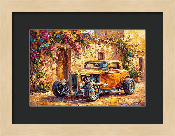 Hot Rod In A Mediterranean Setting
