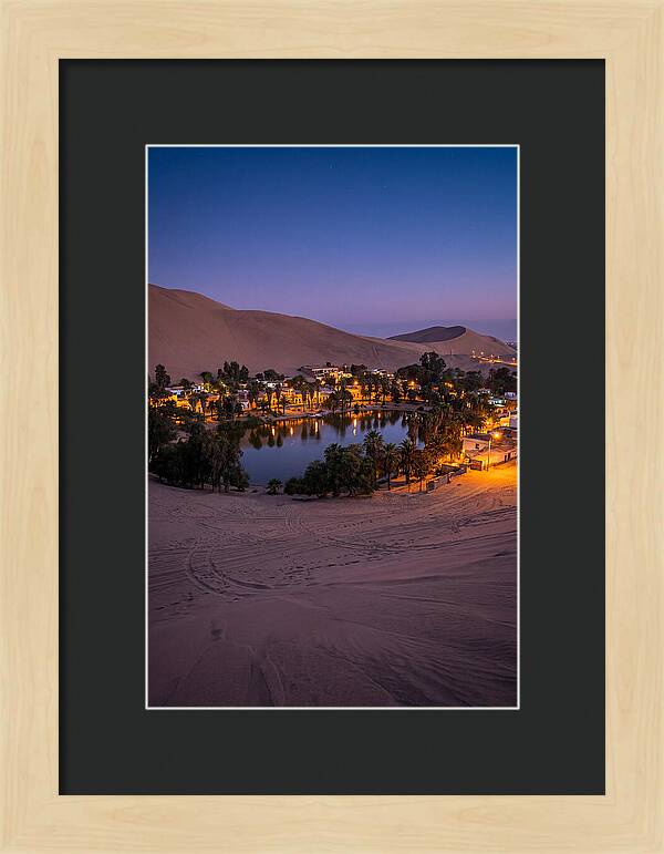 Huacachina Oasis At Dusk