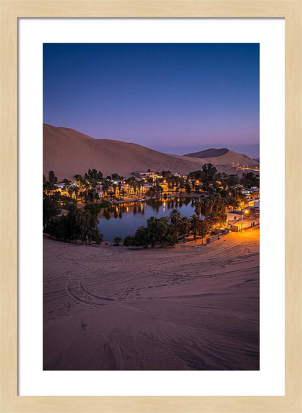 Huacachina Oasis At Dusk
