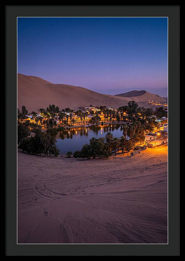 Huacachina Oasis At Dusk