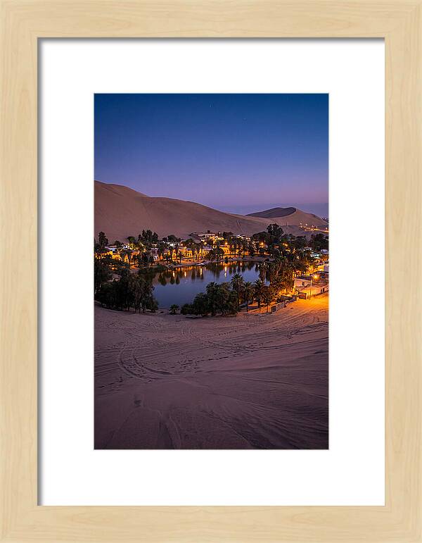 Huacachina Oasis At Dusk