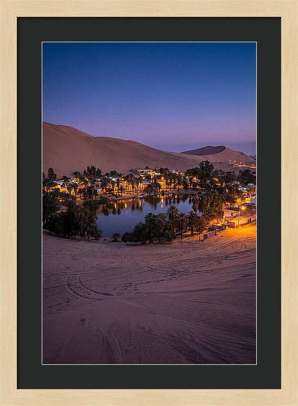 Huacachina Oasis At Dusk