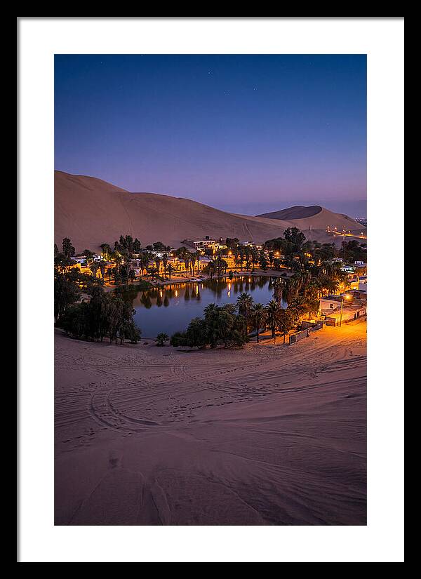Huacachina Oasis At Dusk