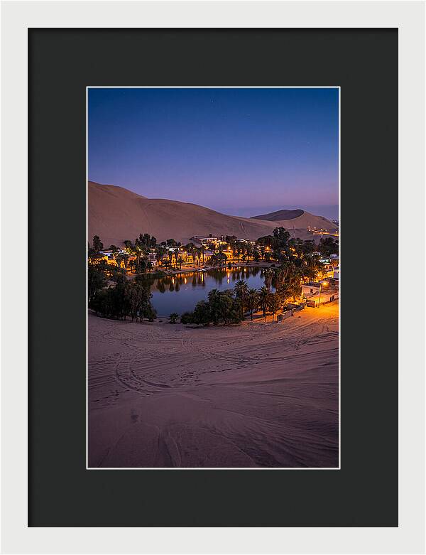 Huacachina Oasis At Dusk