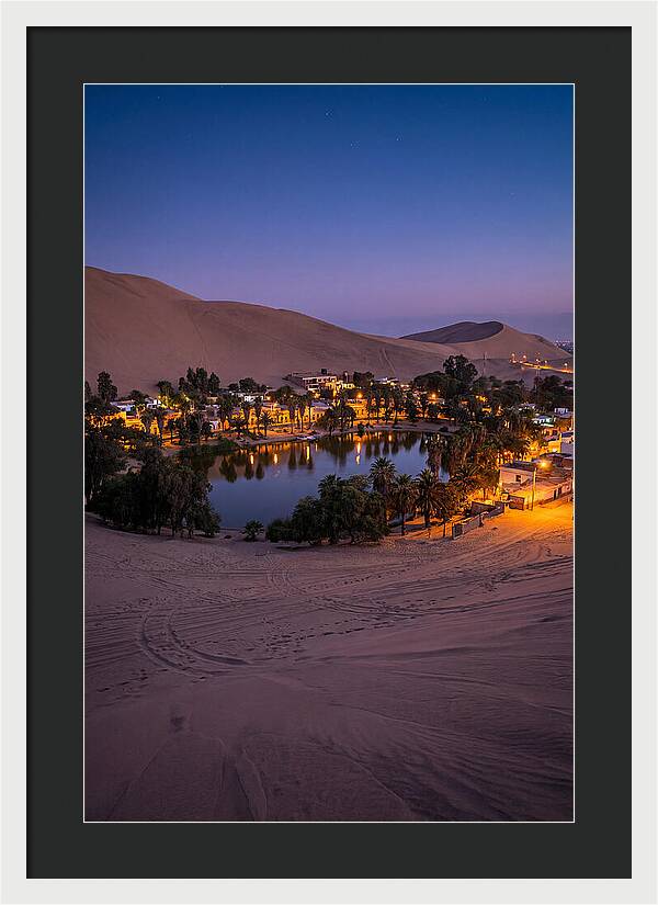 Huacachina Oasis At Dusk
