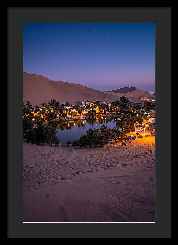 Huacachina Oasis At Dusk