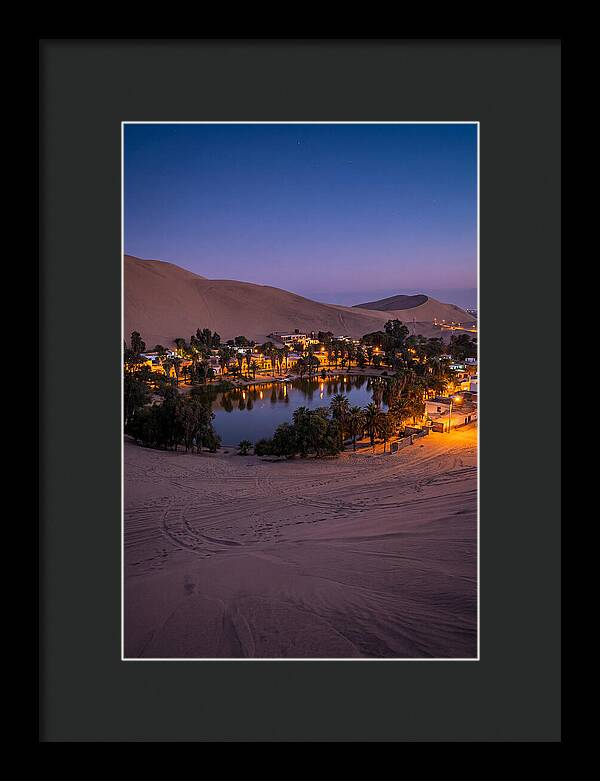 Huacachina Oasis At Dusk