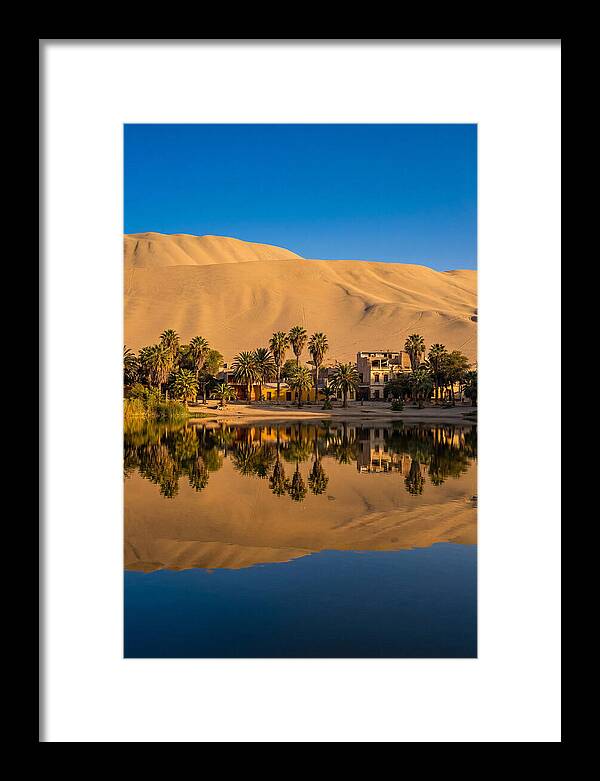 Huacachina Oasis At Golden Hour
