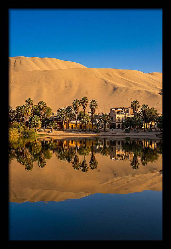 Huacachina Oasis At Golden Hour