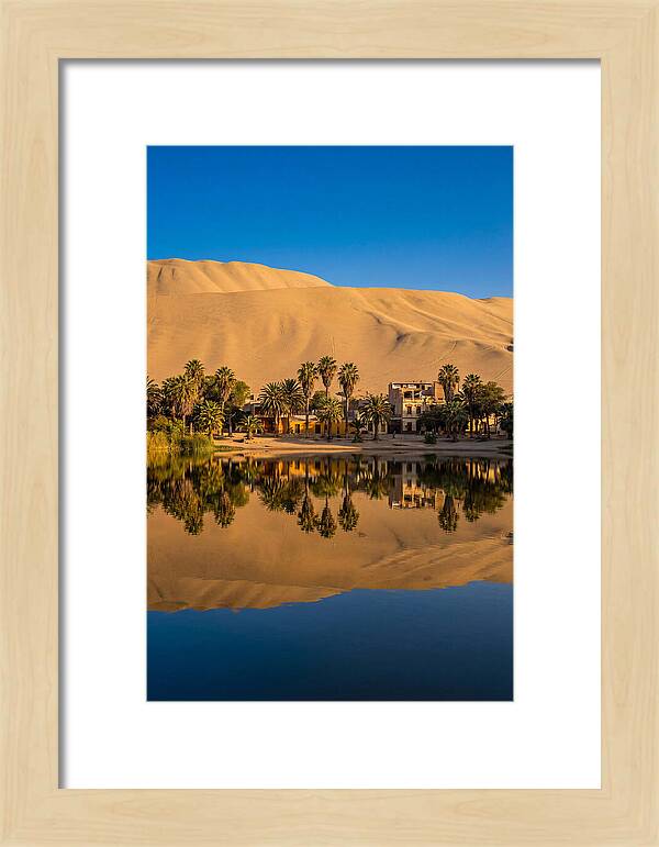 Huacachina Oasis At Golden Hour