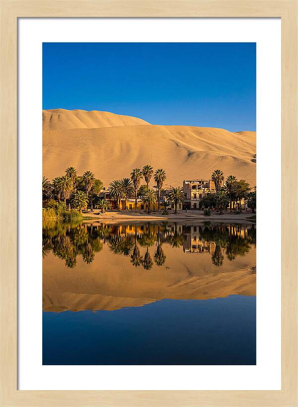 Huacachina Oasis At Golden Hour