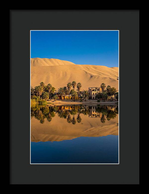 Huacachina Oasis At Golden Hour