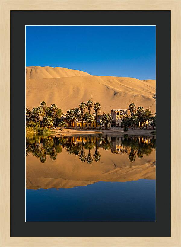 Huacachina Oasis At Golden Hour