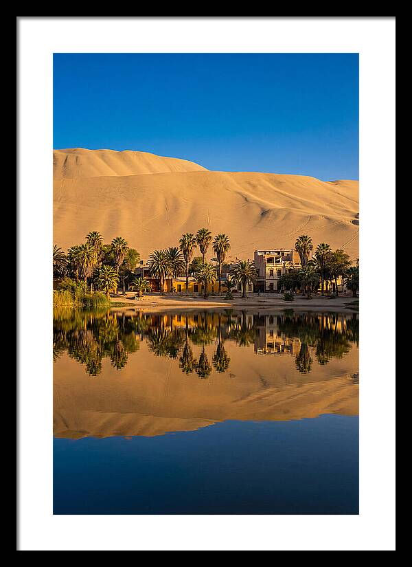 Huacachina Oasis At Golden Hour