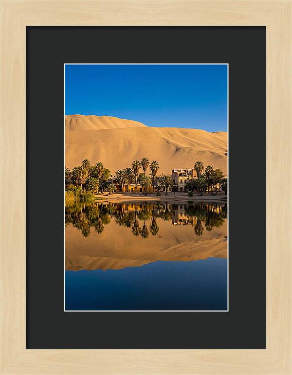Huacachina Oasis At Golden Hour