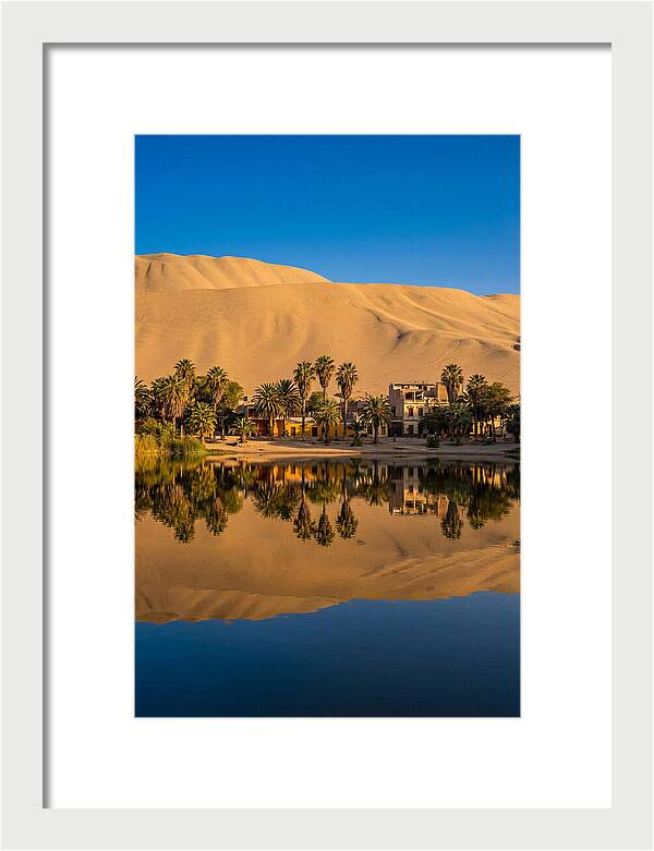 Huacachina Oasis At Golden Hour