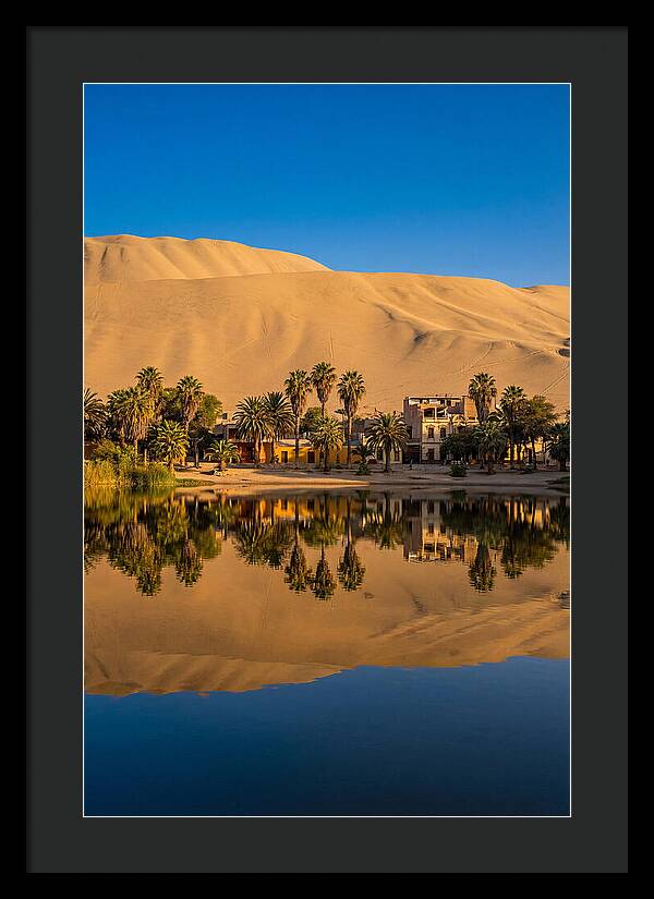 Huacachina Oasis At Golden Hour