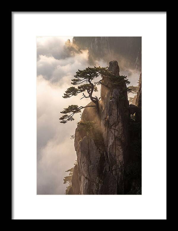 Huangshan Granite Peak At Sunrise