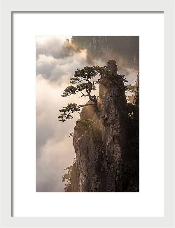 Huangshan Granite Peak At Sunrise