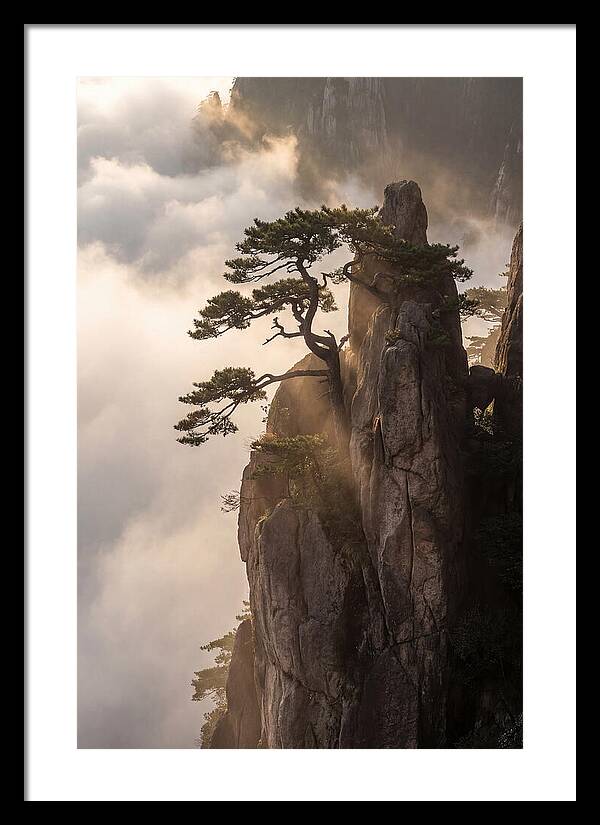 Huangshan Granite Peak At Sunrise
